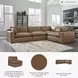 Emilia Caramel Leather Modular 4 Piece Sectional