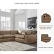 Emilia Caramel Leather Modular 4 Piece Sectional