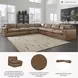 Emilia Caramel Leather Modular 7 Piece Sectional