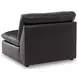 Emilia Black Leather Modular 5 Piece Sectional