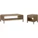 Aurora Latte Waterfall Occasional Table Set