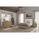 Aurora Latte Queen Upholstered and Leather Panel Bed