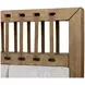 Aurora Latte Queen Upholstered and Leather Panel Bed