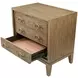 Aurora Latte 3 Drawer Nightstand with USB