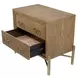 Aurora Latte 2 Drawer Nightstand with USB