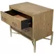 Aurora Latte 2 Drawer Nightstand with USB