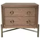 Aurora Latte 2 Drawer Nightstand with USB