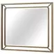 Aurora Latte Wood and Metal Mirror