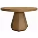 Aurora Latte Round Dining Room Set with Lazy Susan