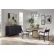 Aurora Latte Round Dining Room Set with Lazy Susan