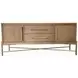 Aurora Latte Metal Base Sideboard