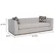 Aurora Light Gray Channel 97 "Sofa
