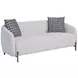 Aurora Ivory 85" Dreamy Rounded Sofa