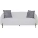 Aurora Ivory 85" Dreamy Rounded Sofa