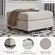 Mahoney Pebble Oversized Accent Ottoman
