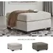 Mahoney Pebble Oversized Accent Ottoman