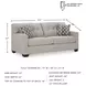 Mahoney Pebble 75" Sofa