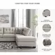 Mahoney Pebble 2 Piece RAF Chaise Sectional