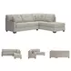 Mahoney Pebble 2 Piece RAF Chaise Sectional