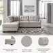 Mahoney Pebble 2 Piece LAF Chaise Sleeper Sectional