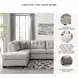 Mahoney Pebble 2 Piece LAF Chaise Sleeper Sectional