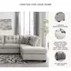 Mahoney Pebble 2 Piece RAF Chaise Sleeper Sectional