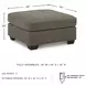 Mahoney Chocolate Oversized Accent Ottoman