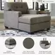 Mahoney Chocolate Chaise