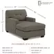 Mahoney Chocolate Chaise