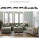 Mahoney Chocolate 53" Loveseat
