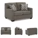 Mahoney Chocolate 53" Loveseat