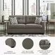 Mahoney Chocolate Full 75" Sofa Sleeper