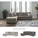 Mahoney Chocolate 2 Piece LAF Chaise Sectional