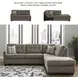Mahoney Chocolate 2 Piece RAF Chaise Sectional