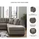 Mahoney Chocolate 2 Piece RAF Chaise Sectional