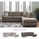 Mahoney Chocolate 2 Piece RAF Chaise Sectional