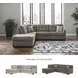 Mahoney Chocolate 2 Piece LAF Chaise Sleeper Sectional