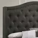 Sonoma Gray Upholstered King Panel Bed