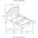 Sonoma Gray Upholstered King Panel Bed