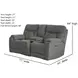 Conrad Winslow Charcoal Power Reclining 77" Console Loveseat with Power Headrest