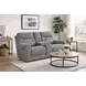 Conrad Winslow Charcoal Power Reclining 77" Console Loveseat with Power Headrest