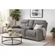 Conrad Winslow Charcoal Power Reclining 77" Console Loveseat with Power Headrest