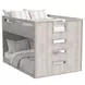Carlson Washed Linen Full Over Full Bunk Bed