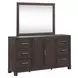 Urban Cut Caffe 6 Drawer Dresser with Mirror