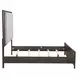 Urban Cut Caffe and Textured Gray King Upholstered Panel Bed