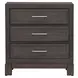 Urban Cut Caffe 3 Drawer Nightstand with USB Charging