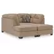 Olten Mocha 2 Piece Super Chaise