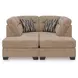 Olten Mocha 2 Piece Super Chaise