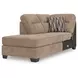 Olten Mocha 2 Piece Super Chaise