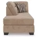 Olten Mocha 2 Piece Super Chaise